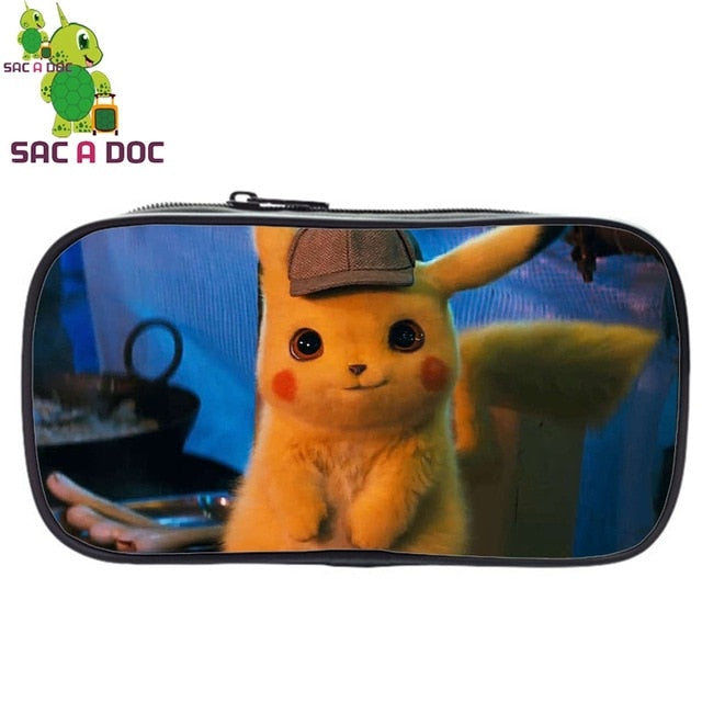 Pokemon Detective Pikachu USB Bagpack 16 Inch School Backpacks for Tee Your Solutions General Store